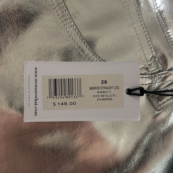 WeWoreWhat Mirror Straight Leg NWT - Picture 2 of 8